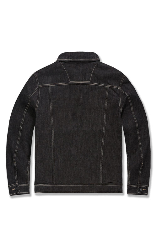 JORDAN CRAIG RAW BLACK DENIM JACKET